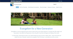 Desktop Screenshot of evangelism.intervarsity.org