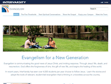 Tablet Screenshot of evangelism.intervarsity.org