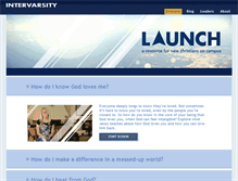 Tablet Screenshot of launch.intervarsity.org